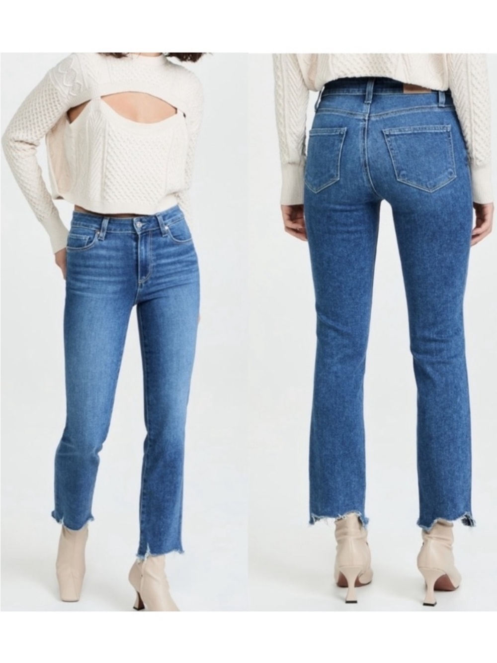 PAIGE Cindy jeans with raw hem  size 27